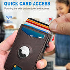 Airtag Wallet for Men, with Money Clip Gift Boxed, Slim Front Pocket Wallet - Image 5