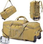 KSIBNW Rolling Duffel Bag with Wheels and Handle, 4 In 1 Tactical 86L Military by KSIBNW