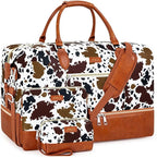 Weekender Bag for Women, Travel Duffel Bag Carry On Overnight Bag by ITIEZY
