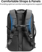 tomtoc Travel Backpack 40L, TSA Friendly Flight Approved Carry-on Luggage Hand - Image 7