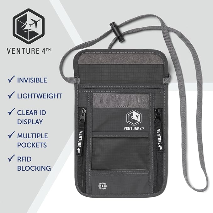 VENTURE 4TH Passport Holder Neck Wallet - Image 7
