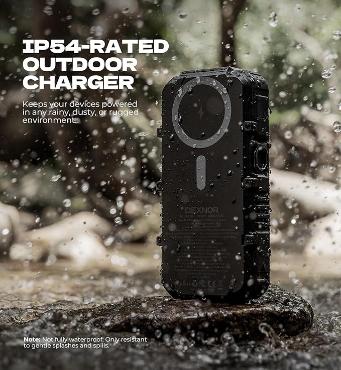 Dexnor Solar Charger Power Bank 27, 65W PD3.0 & QC3.0 Fast Charging Powerbank - Image 5