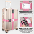 Luggage Straps, 2 Pack Adjustable Heavy Duty Cross Suitcase Straps - Image 3