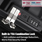 Lightweight Luggage with Spinner Wheels & YKK Zipper, Hard Shell 3-Piece - Image 6
