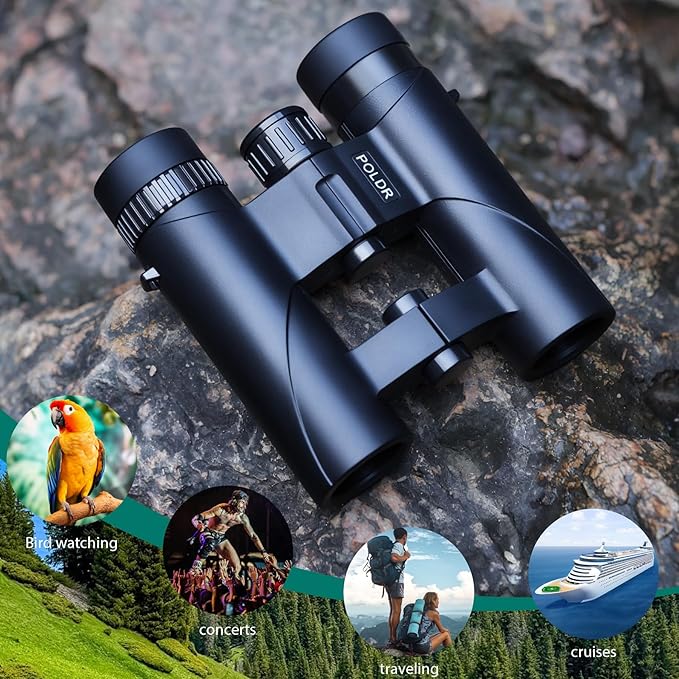 POLDR 12x25 Compact Binoculars for Adults and Kids, High Powered Waterproof - Image 7