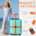 Weewooday 8 Pcs Luggage Straps Suitcase Tags Set - Image 2