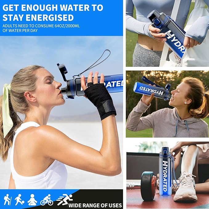 Water Bottle, 32 oz Motivational Water Bottles - Image 7
