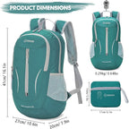 ZOMAKE Ultra Lightweight Packable Backpack 25L, Foldable Hiking Backpacks Water - Image 2