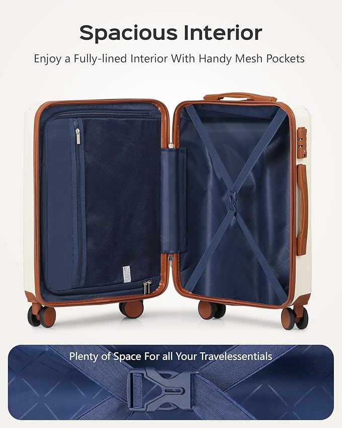 Luggage Sets 3 Piece Hardside Suitcase - Image 6