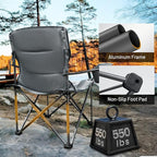 TIMBER RIDGE Oversized Folding Camping Chair - Image 6