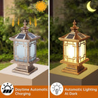 LED Solar Post Light Outdoor, Aluminum Fence Post Cap Lamp Remote Control - Image 3