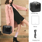 Relavel Makeup Train Case With LED Mirror, Professional Travel Cosmetic Bag - Image 6