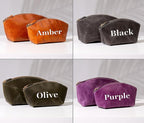 Luxury Personalized Leather Makeup Bags Crafted in USA, Full-Grain Leather Cosmetic Bag Engraved Name Initials or Logo, Birthday Anniversary Christmas or Mother Gift, Italian Zipper, Purse for Women