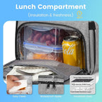 Lunch Backpack, Insulated Cooler Backpack Lunch Box - Image 4