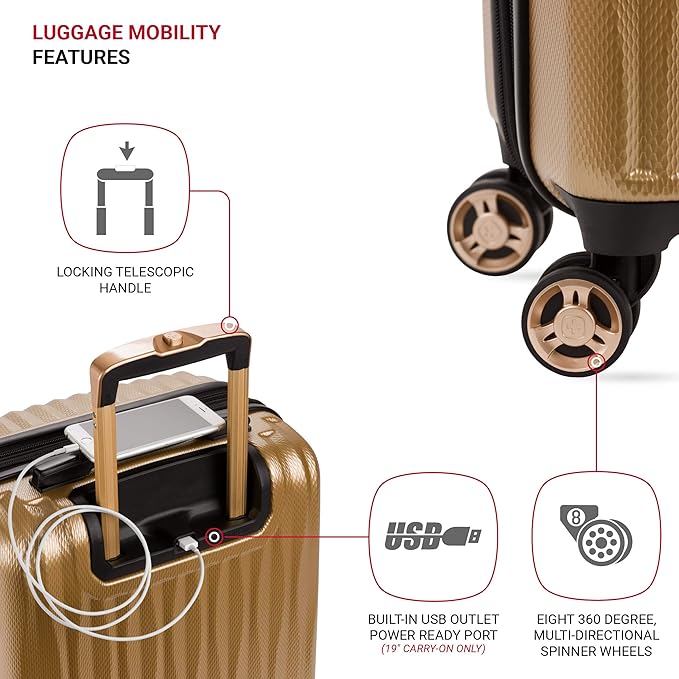 SwissGear 7272 Energie Expandable Hardside Luggage - Image 2