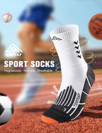 Compression Crew Running Socks: Athletic Socks - Image 3