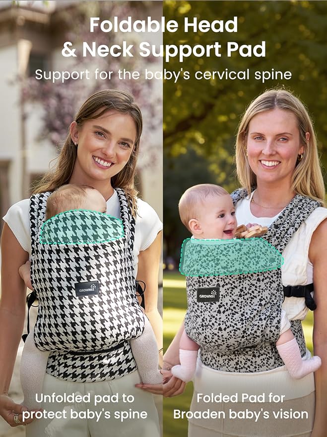 GROWNSY Baby Carrier Newborns to Toddlers, Ergonomic Baby Toddler Carrier Wraps - Image 6