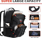 Extra Large Travel Laptop Backpack, 18.4 inch XXXL Gaming Backpack, TSA - Image 3