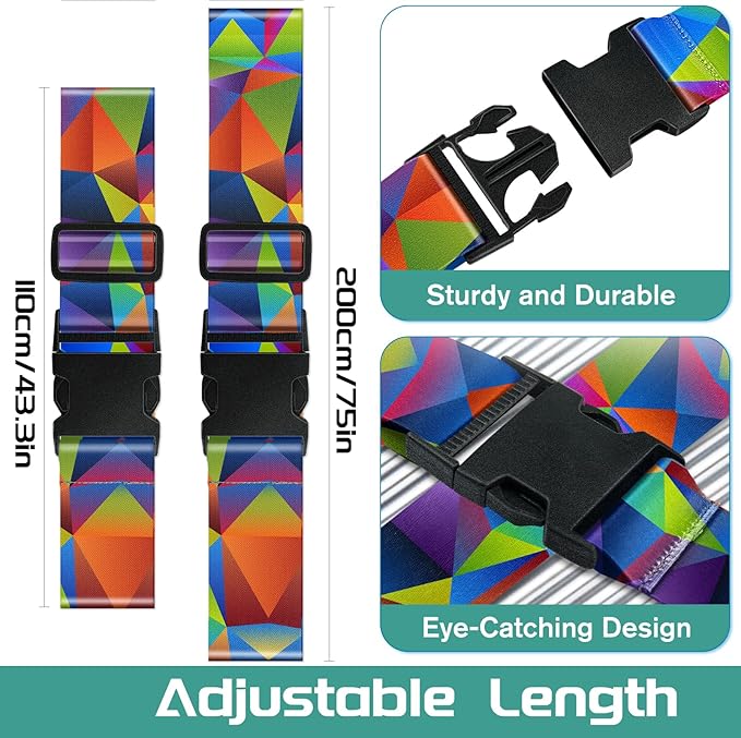 Slohif Luggage Straps for Suitcases Travel Belt Accessories Luggage Connector - Image 2