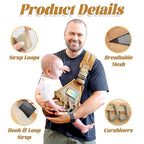 Baby Sling Carrier, Adjustable Non-Ship Hip Seat Toddler Carriers - Image 3