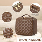 Travel Makeup Bag with LED Mirror – Waterproof Cosmetic Train Case with - Image 3