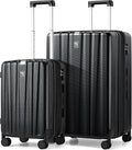 Hanke Expandable Hard Shell Luggage Sets 2 piece Carry on Luggage by Hanke