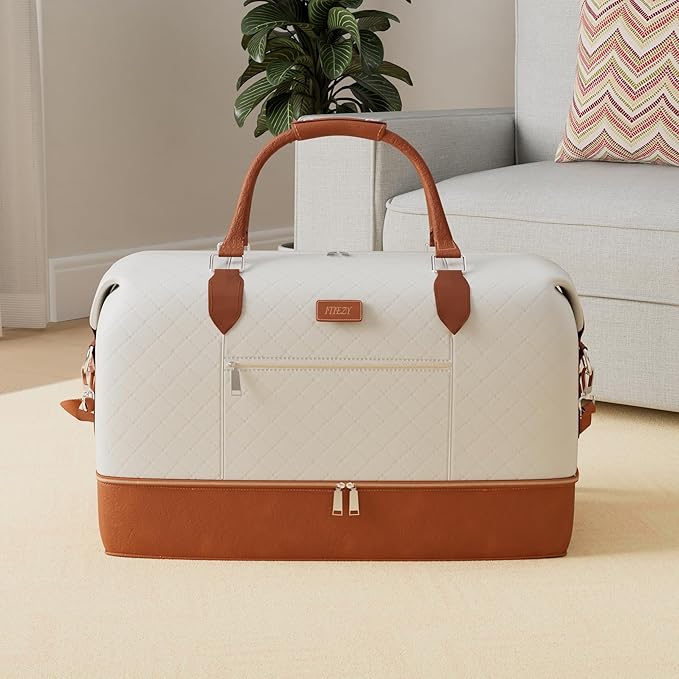 Weekender Bag for Women, Travel Duffel Bag Carry On Overnight Bag - Image 2