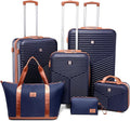 Hoteel 6 Piece Luggage Set Carry on ABS+PC Hard Shell Suitcase by HOTEEL