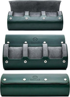 Watch Cases for Men – Travel Watch Roll Case – 3 Watch Travel Case Holder by MirageLuxuryTravel
