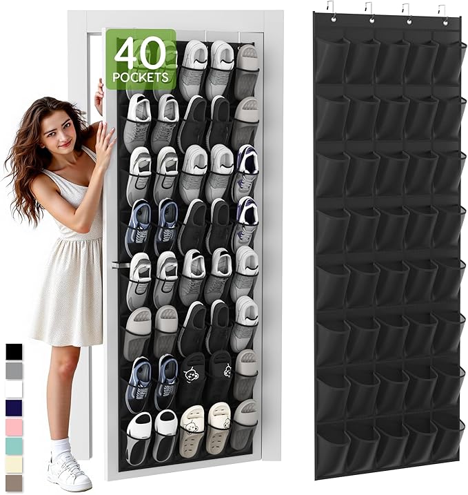 Unjumbly Over the Door Shoe Organizer by Unjumbly