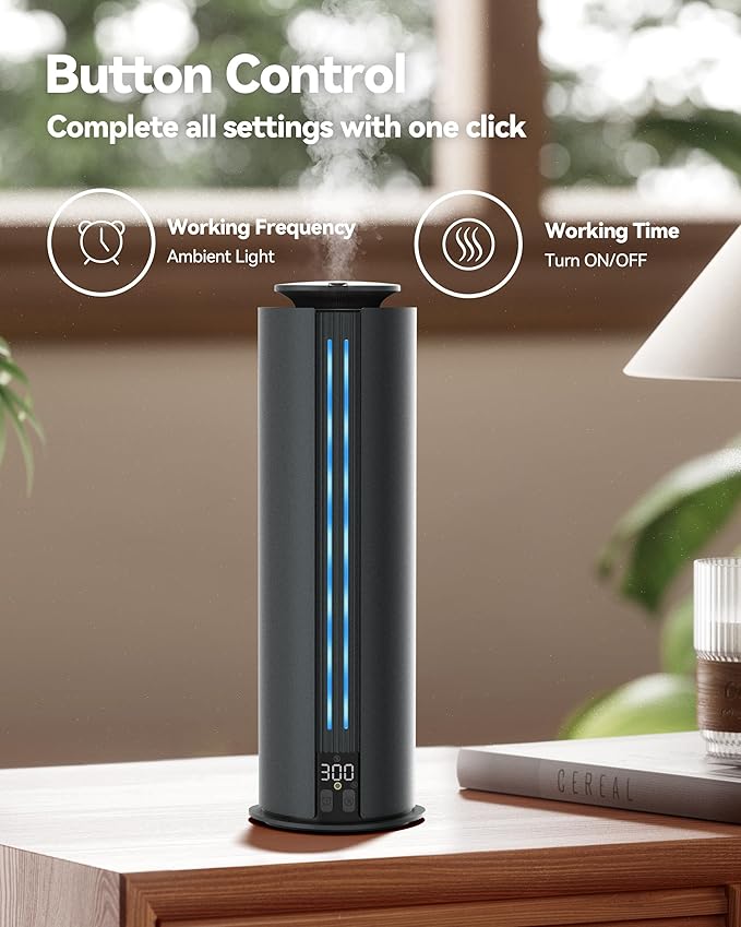 1800 Sq Ft Cordless Waterless Diffuser, 100ml Hotel Collection Diffuser Scent Air Machine for Home Cold Air Essential Oil Diffuser for Large Room Office Quiet (Titanium Gray)