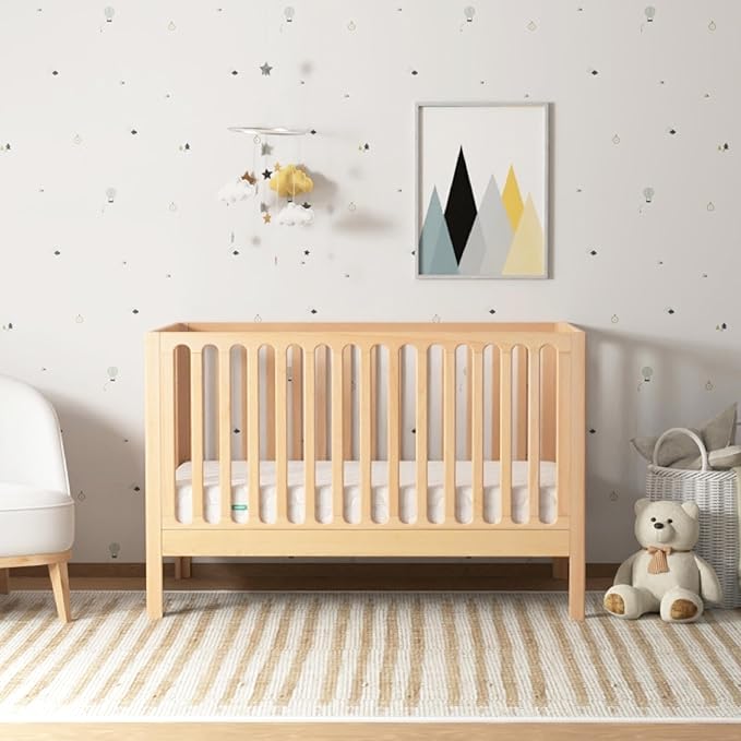 Newton Baby Galileo Standard Crib, Solid Beech Wood in Natural Color, 3-in-1 by newton