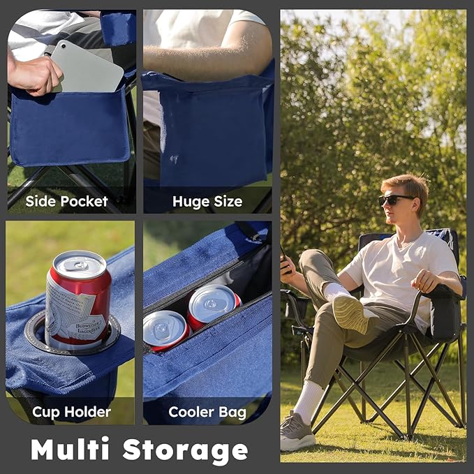 Oversized Camping Chairs 2 Pack - Image 6
