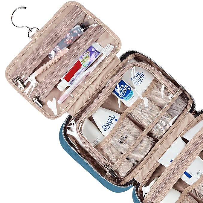 NISHEL Travel Toiletry Bag for women, Portable Hanging Organizer for - Image 4