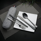 DEVICO Camping Utensils, Portable Travel Utensils - Image 2