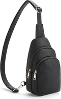 Telena Small Sling Bag for Women Leather Crossbody Fanny Packs Chest Bag for by Telena