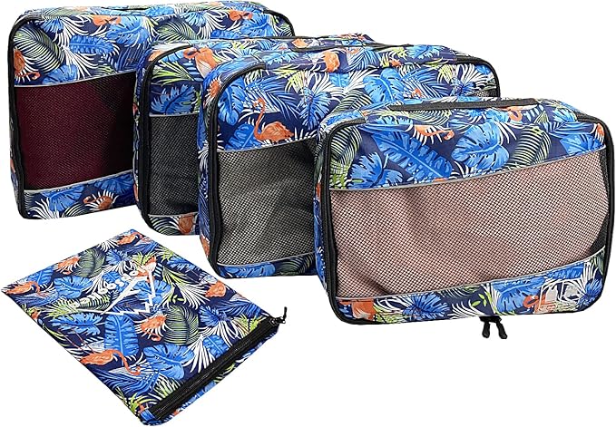 5 Set Packing Cubes for Travel Large Suitcase Luggage Organizer Bags Travel - Image 2