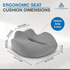 Extra-Dense Memory Foam Seat Cushion – Ergonomic Design - Image 2