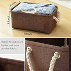 TheWarmHome Small Fabric Canvas Storage Bin - Image 5