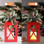 Christmas Lanterns Decorative Outdoor, Waterproof 14.2" Decorative Christmas - Image 6