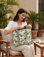 Cotton Quilted Tote Bag for Women – Large Beach & Travel Tote - Image 3