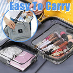 12 Pcs Clear Cosmetic Bag PVC Waterproof Zippered Clear Toiletry Carry Pouch - Image 6