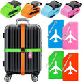 Weewooday 8 Pcs Luggage Straps Suitcase Tags Set by Weewooday
