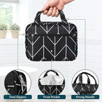PAVILIA Hanging Toiletry Bag Travel Bag Women Men, Foldable Cosmetic Organizer - Image 5