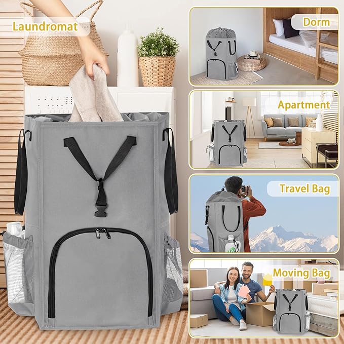 Laundry Bag Backpack Extra Large, 110L Laundry Backpack Heavy Duty - Image 7