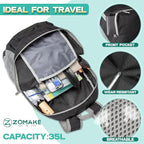 ZOMAKE Lightweight Packable Backpack 35L, Light Foldable Backpacks Water - Image 3