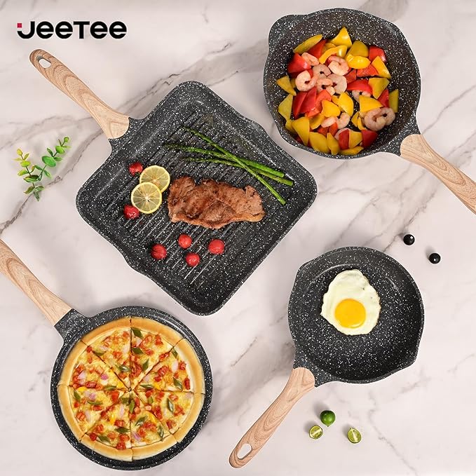 JEETEE Pots and Pans Set Non Stick 23pcs, Healthy Kitchen Cookware Sets - Image 8