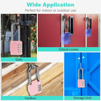CL21RQ 2.6 Inch Long Shackle Combination Lock, 4 Digit Combination Padlock Set - Image 7