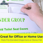 Biodegradable Half-Fold Toilet Seat Covers 250Pk. Self-Flushing, Disposable - Image 5