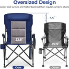 ALPHA CAMP Heavy Duty High Back Camping Chairs - Image 3